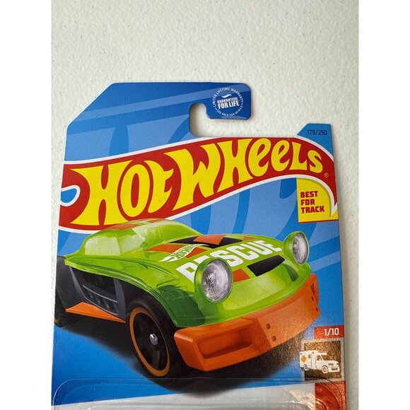 Hot Wheels Lightnin Bug HW Rescue 2024 Green Orange 1:64 Diecast Car - Picture 4 of 7